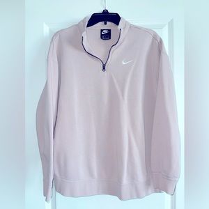 Nike, Small Pink T-Zip Sweater